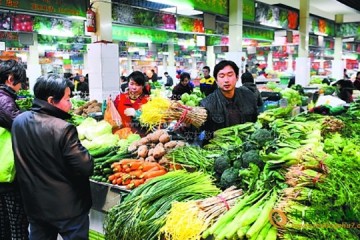 江蘇常州市：本地菜大量上市 部分菜價回落 ()