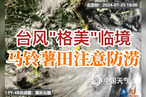 臺風“格美”臨境，馬鈴薯田注意防澇 ()